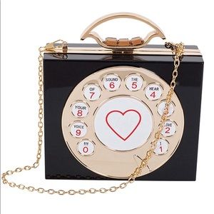 Stylish telephone design clutch